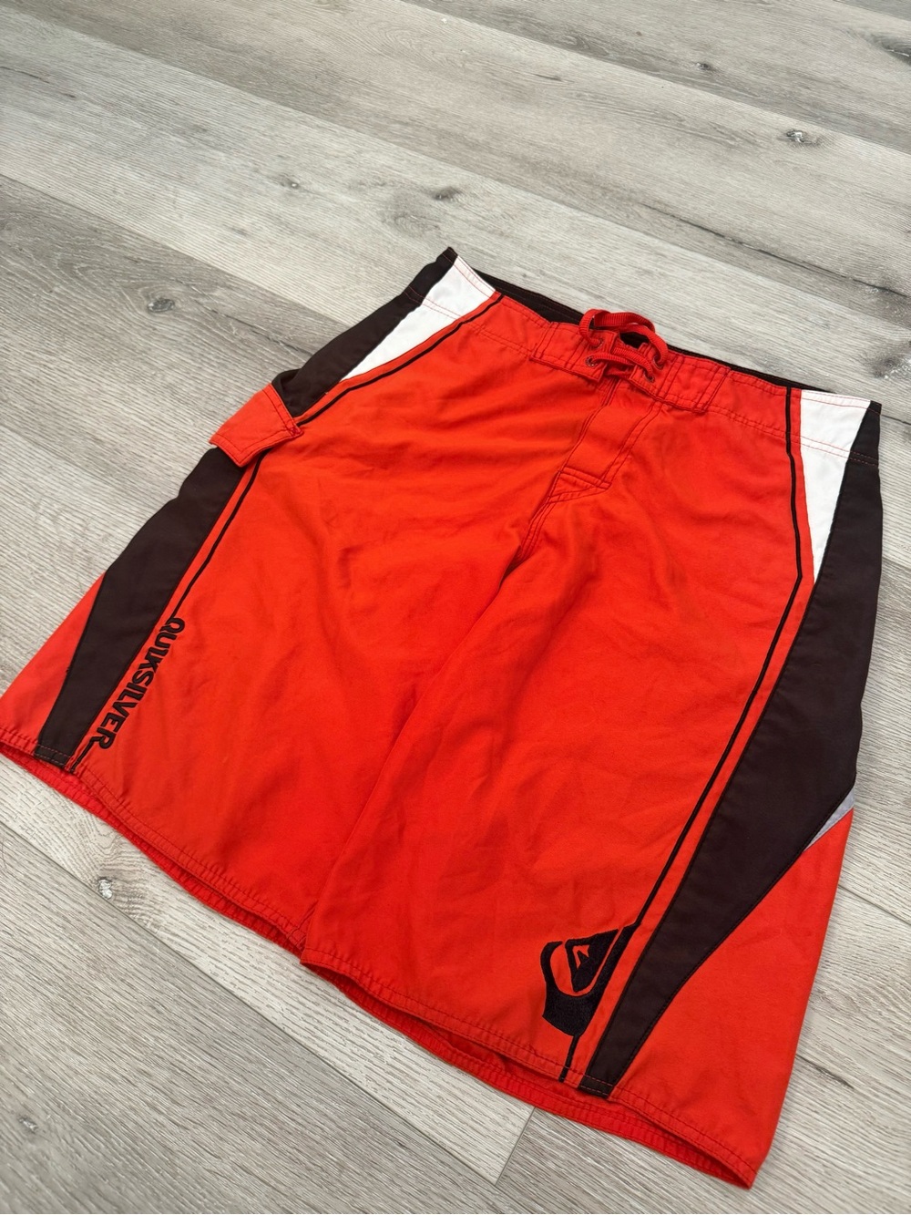 Quiksilver Men’s Red and Black Board Shorts